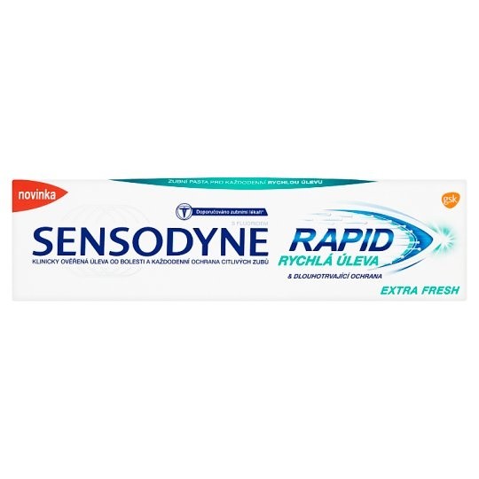 Sensodyne ZP Rapid 75ml extra fresh - Kosmetika Ústní hygiena Zubní pasty